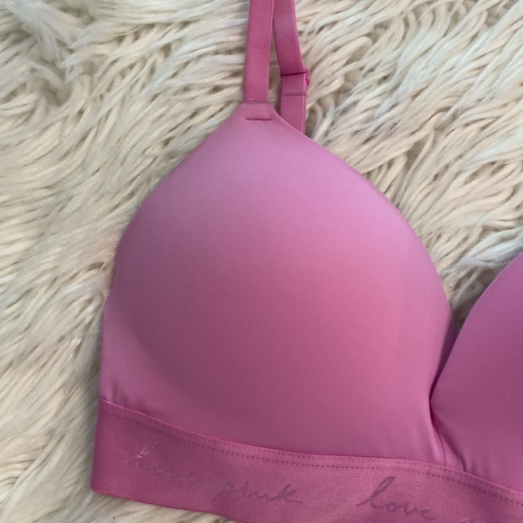 PINK Bra size 34DD color pink excellent condition padded adjustable string - Picture 3 of 12